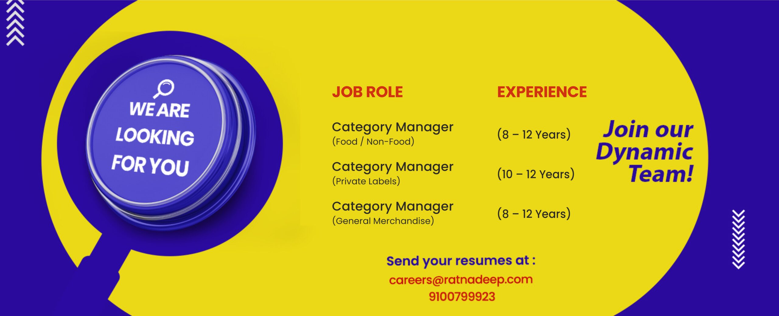 Ratnadeep Careers